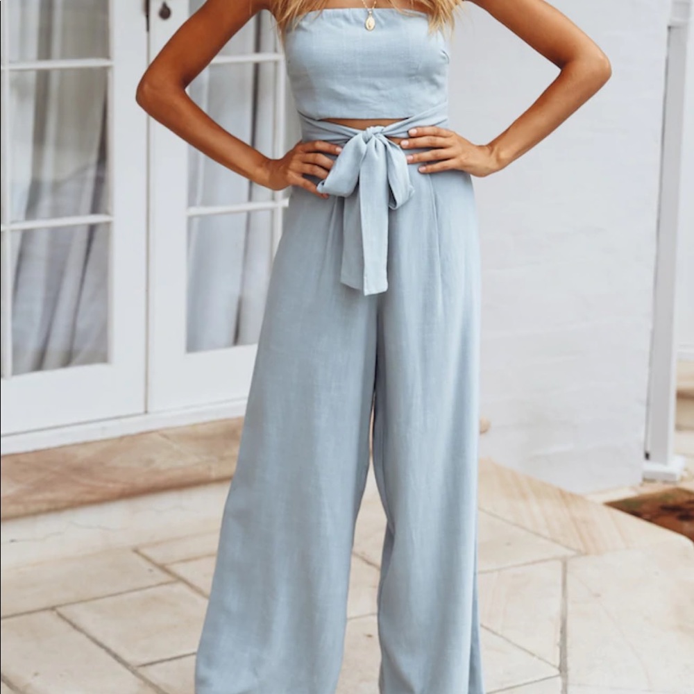Light blue Hello Molly Jumpsuit